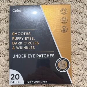 Gold and Black Under Eye Patches